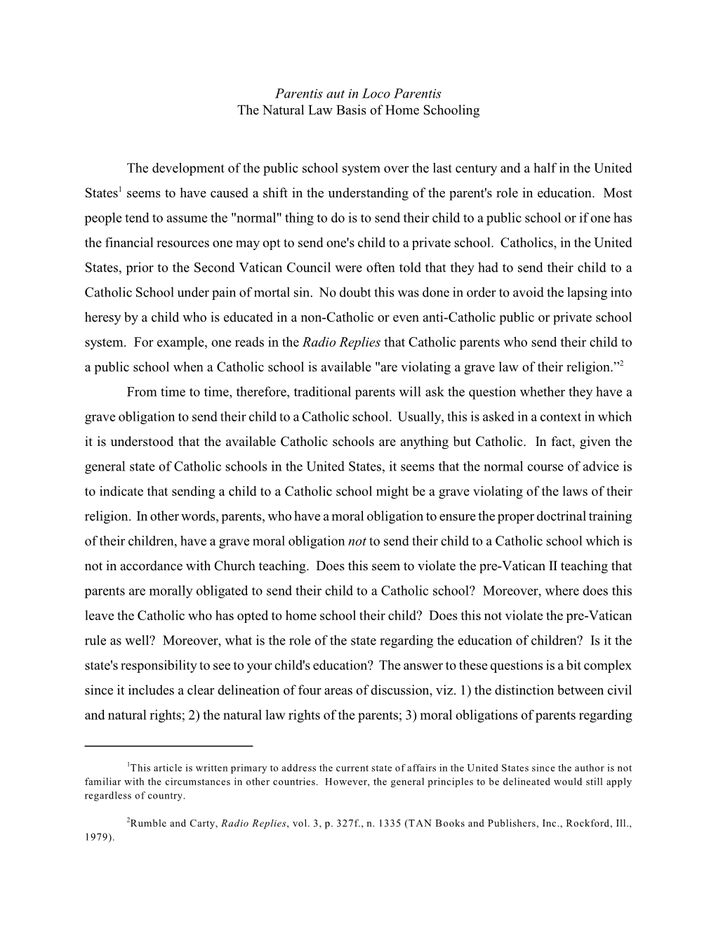 The Natural Law Basis of Home Schooling.Pdf