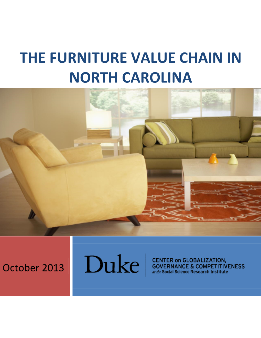 The Furniture Value Chain in North Carolina