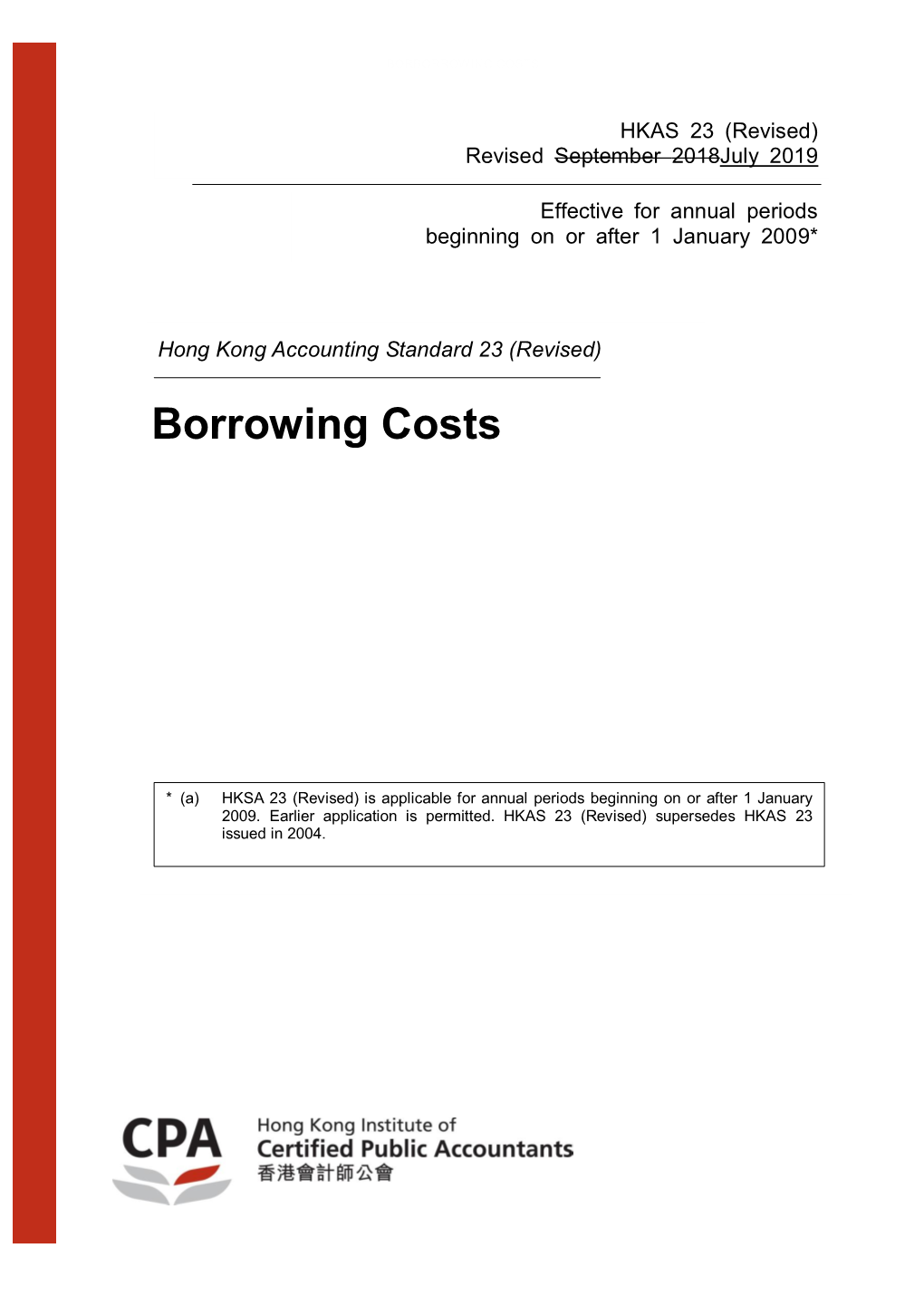 Borrowing Costs