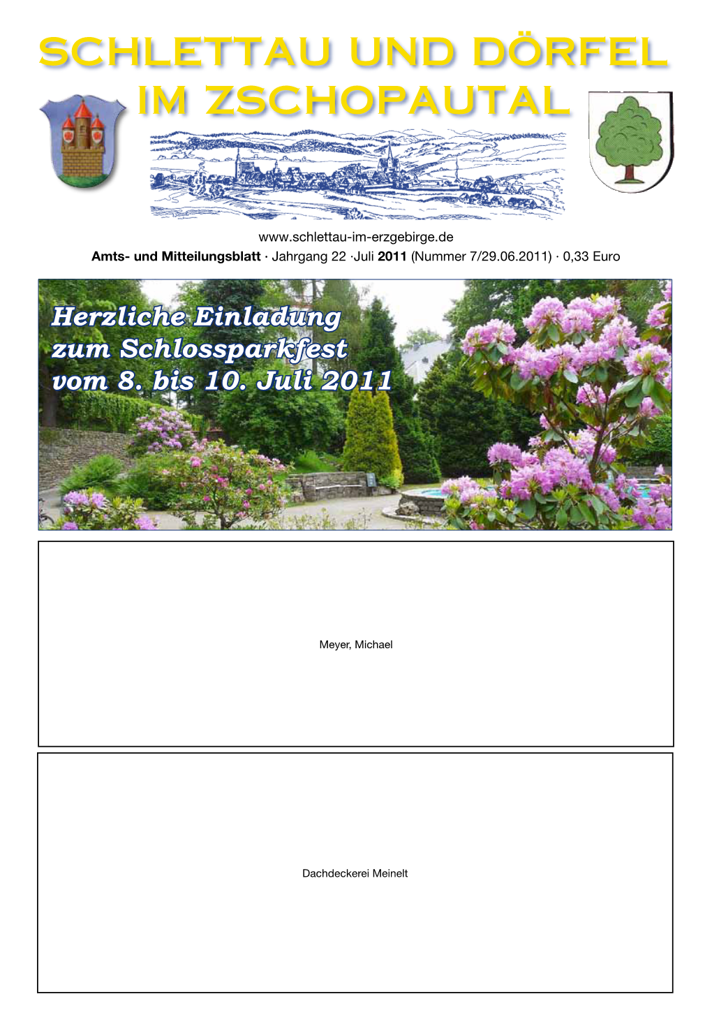 Juli 2011 (Nummer 7/29.06.2011) · 0,33 Euro