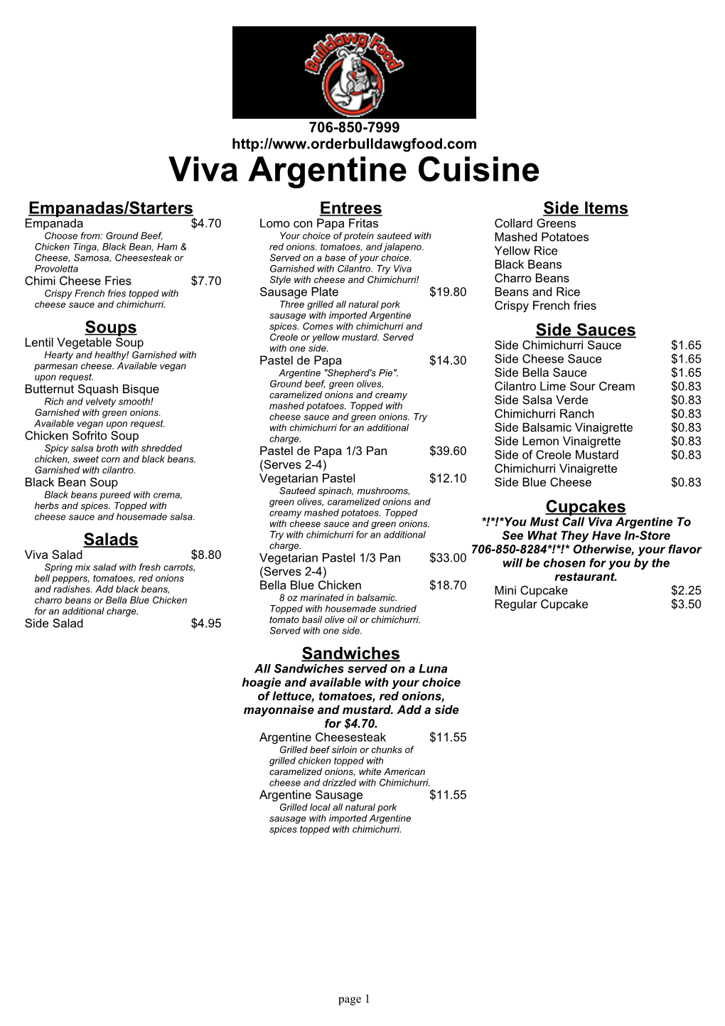 Viva Argentine Cuisine