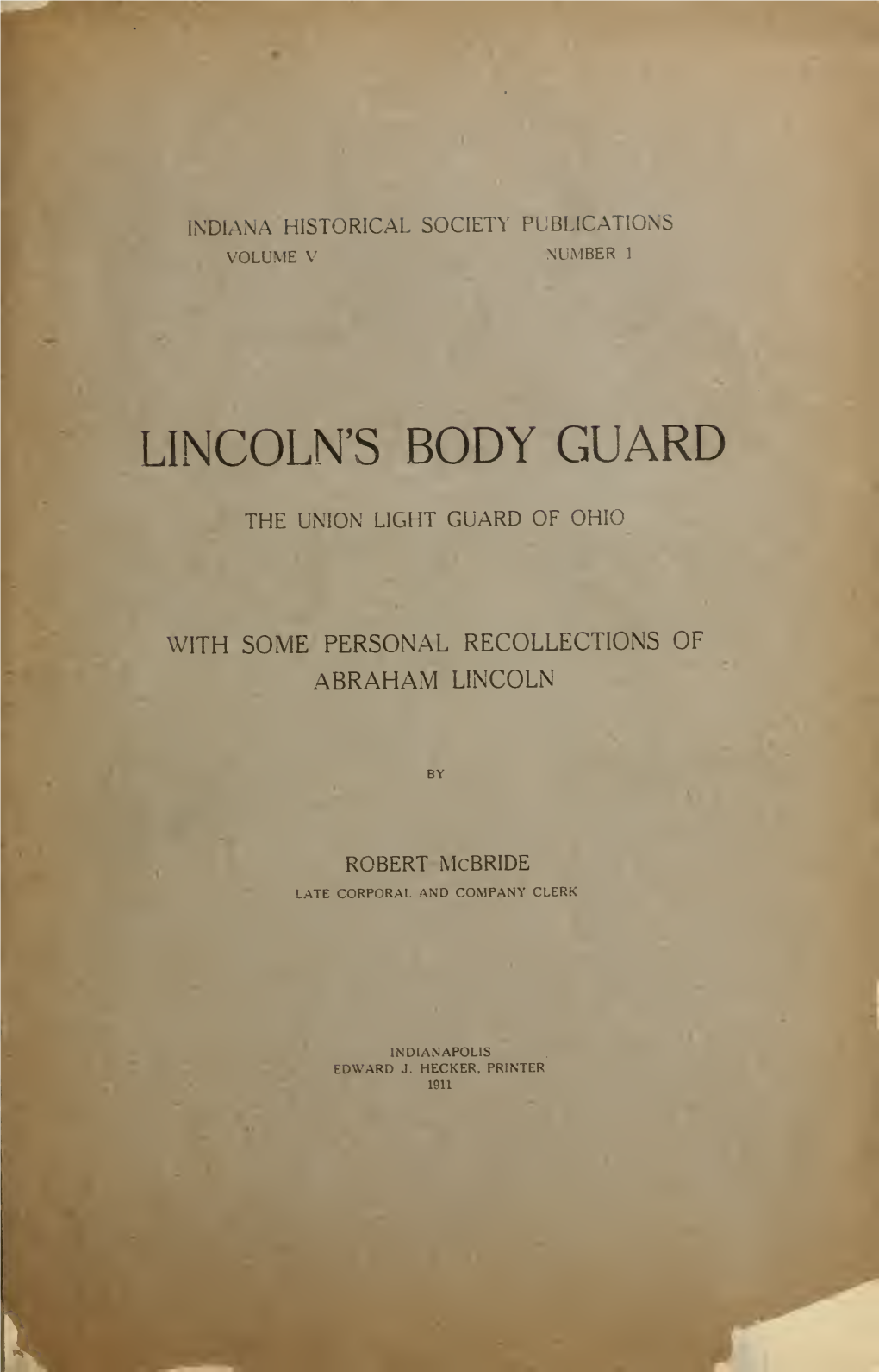 Lincoln's Body Guard