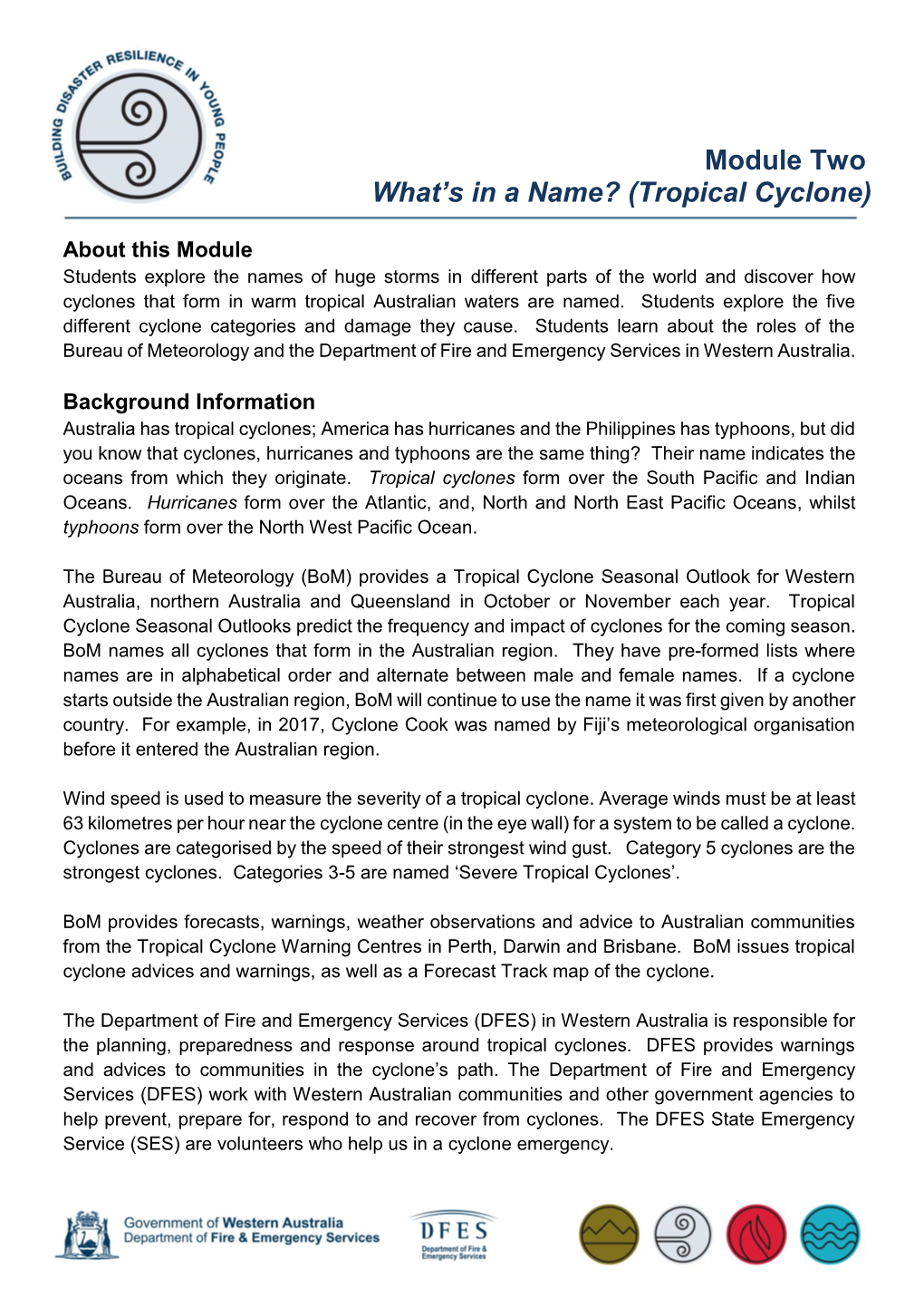 Module Two What's in a Name? (Tropical Cyclone)