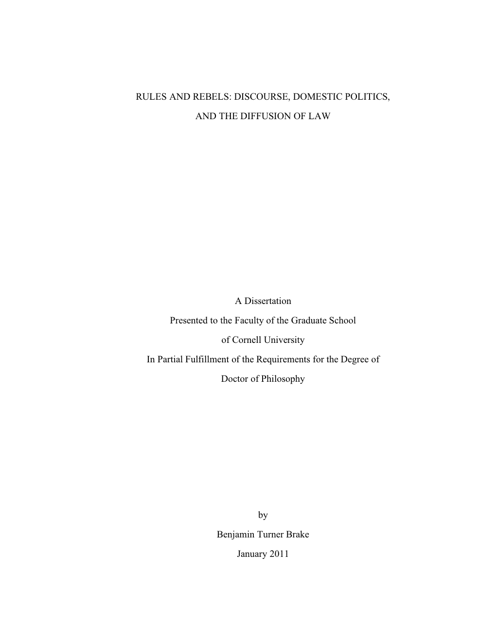 Brake Dissertation FINAL