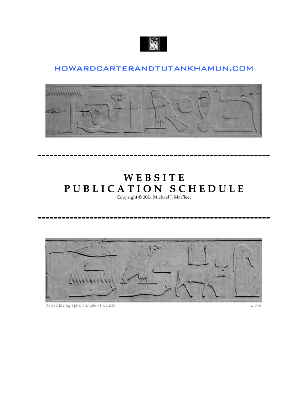 Publication Schedule*