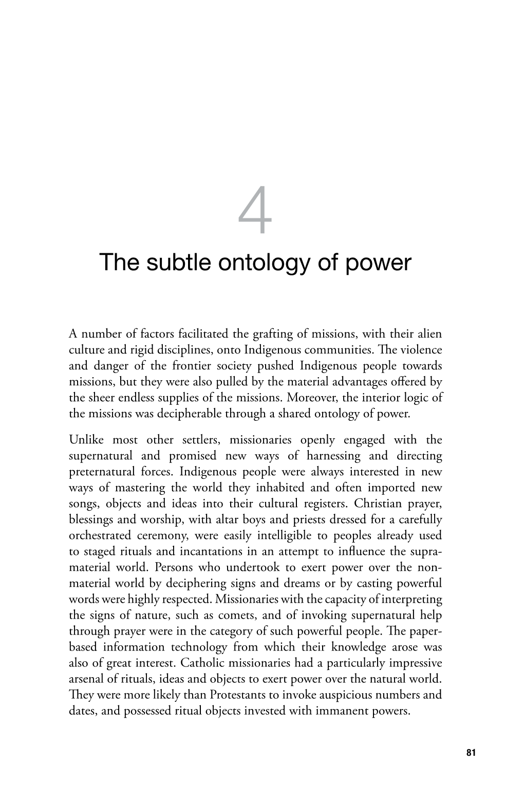 4. the Subtle Ontology of Power
