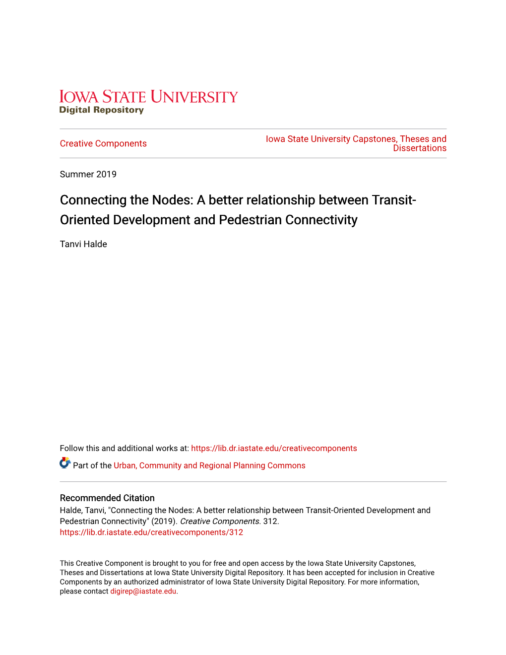 A Better Relationship Between Transit-Oriented Development and Pedestrian Connectivity