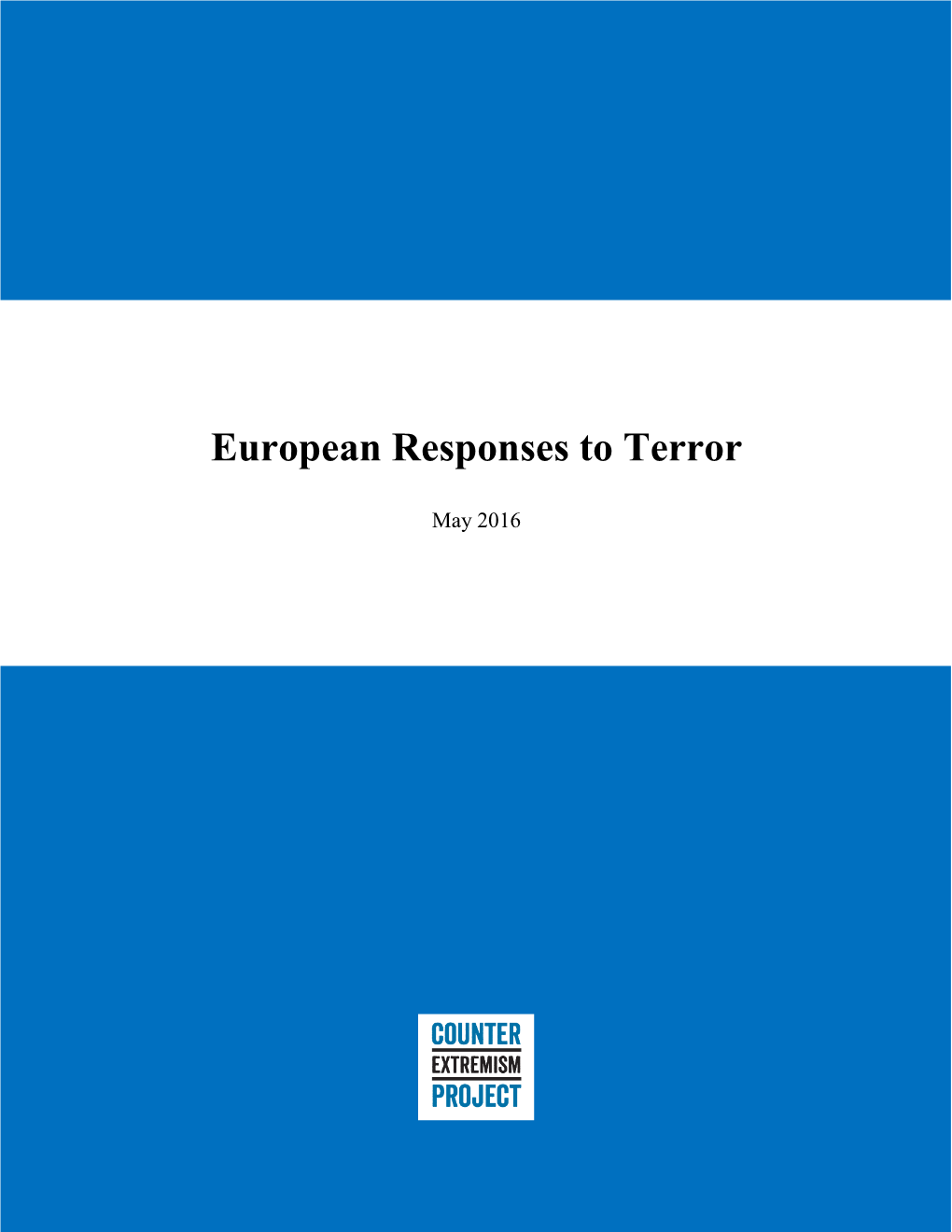 European Responses to Terror