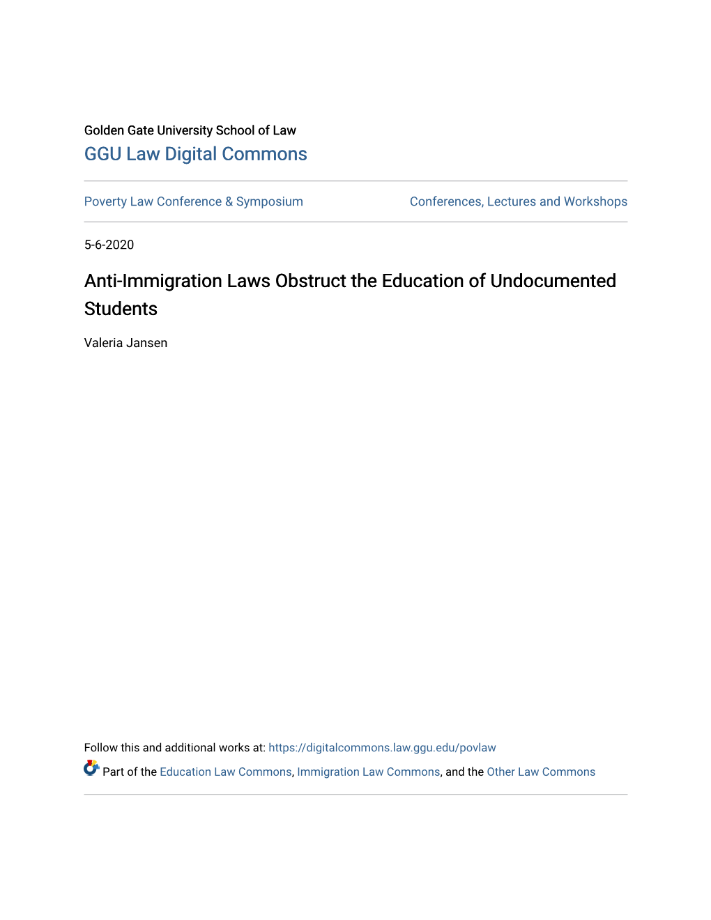 Anti-Immigration Laws Obstruct the Education of Undocumented Students