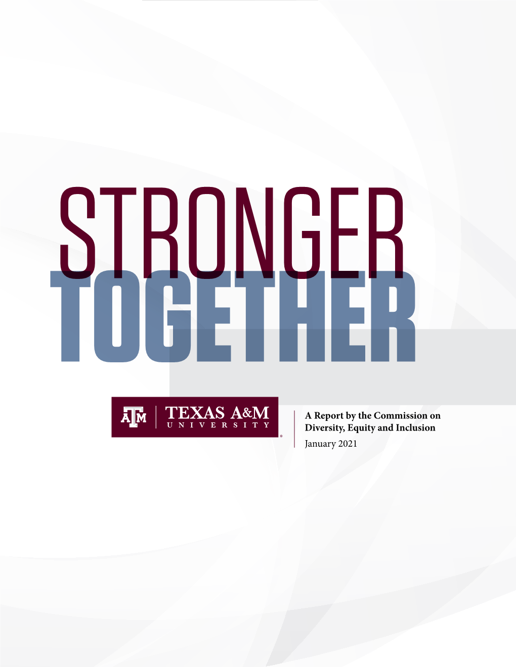A Report by the Commission on Diversity, Equity and Inclusion January 2021 EXECUTIVE SUMMARY TEXAS A&M UNIVERSITY 4 EXECUTIVE SUMMARY