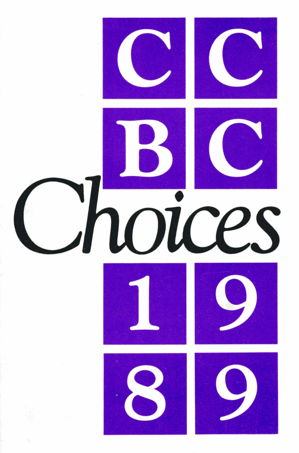 CCBC Choices 1989