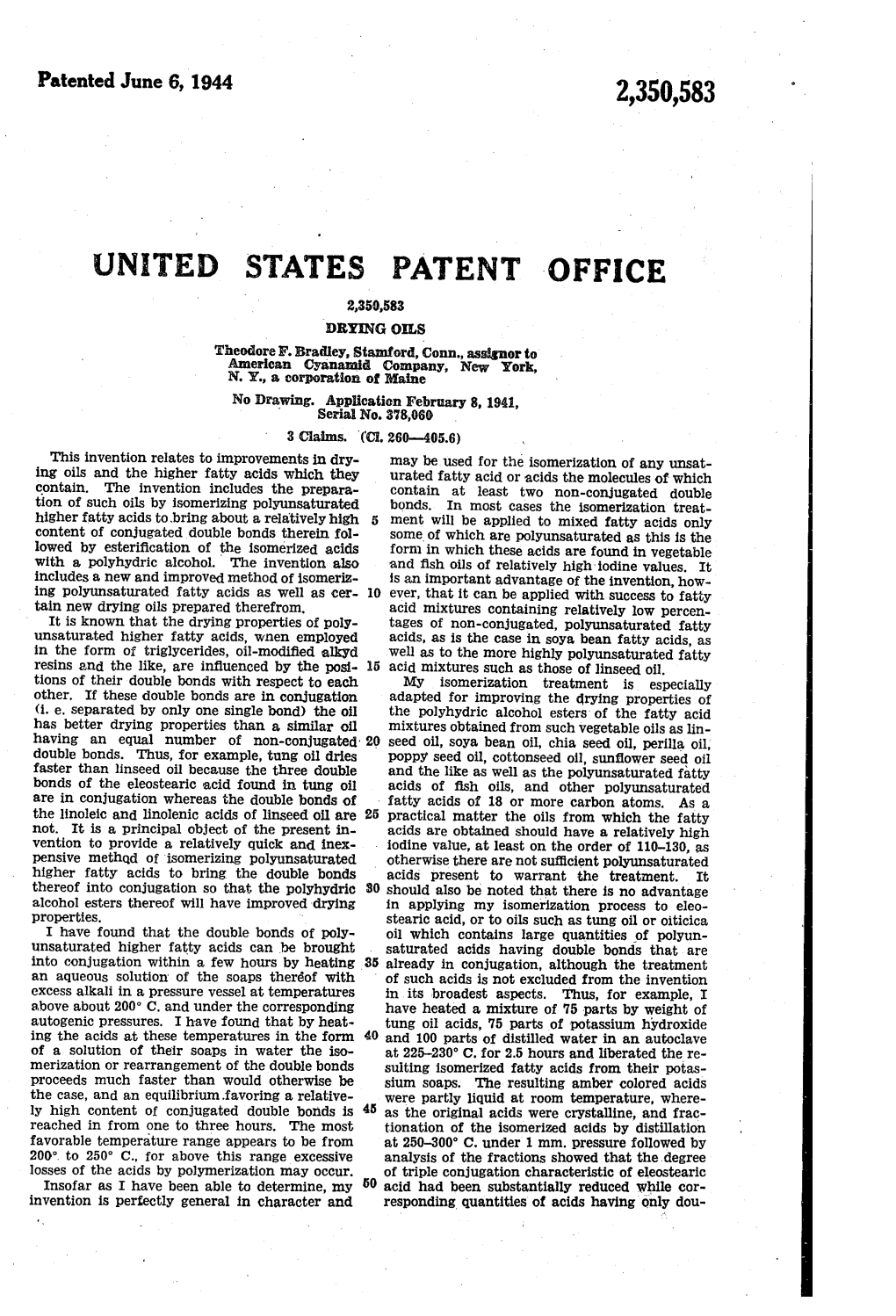 UNITED STATES PATENT Office