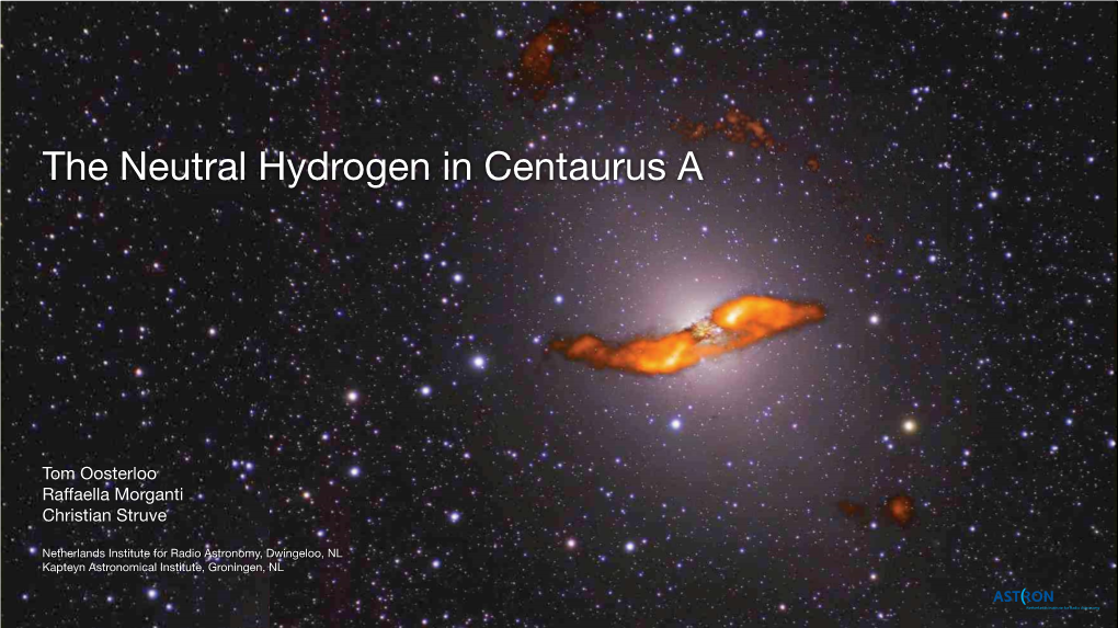 The Neutral Hydrogen in Centaurus A