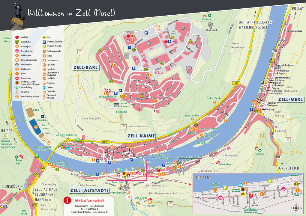 Stadtplan Zell (Mosel)