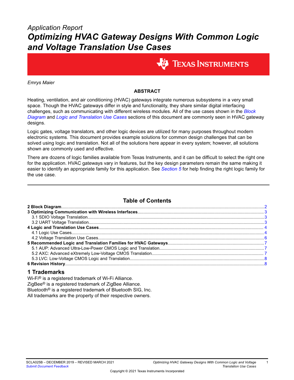 Common Logic & Translation Voltage Use Cases