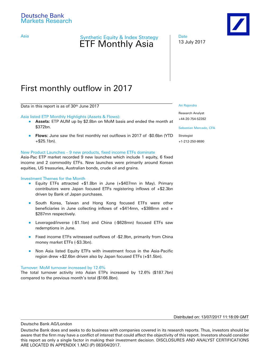 ETF Monthly Asia