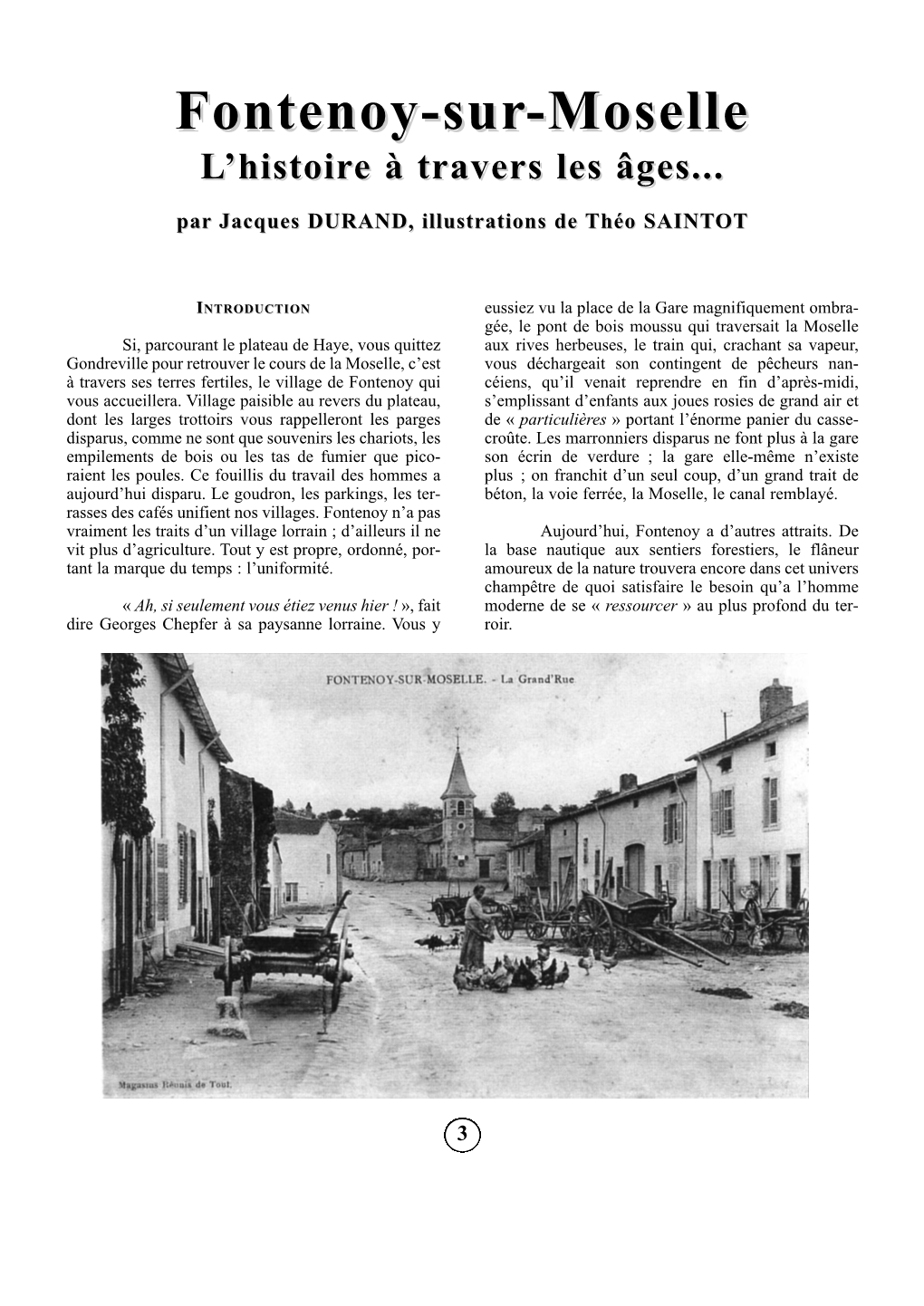 Fontenoy-Sur-Moselle-Moselle LL’Histoir’Histoiree Àà Traverstravers Lesles Âges...Âges