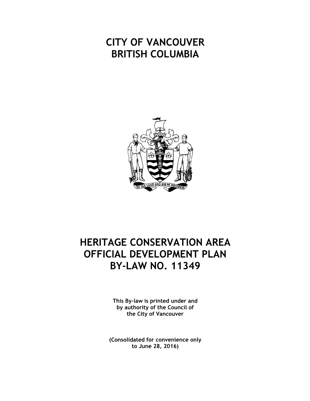 City of Vancouver British Columbia Heritage