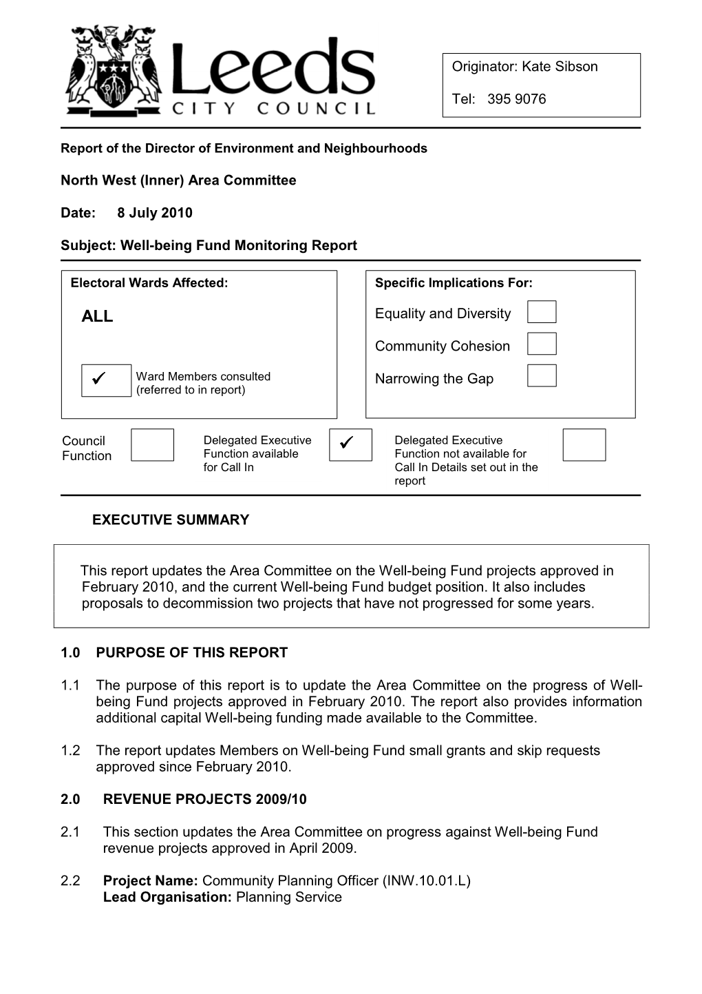 Well-Being Fund Monitoring Report.Pdf