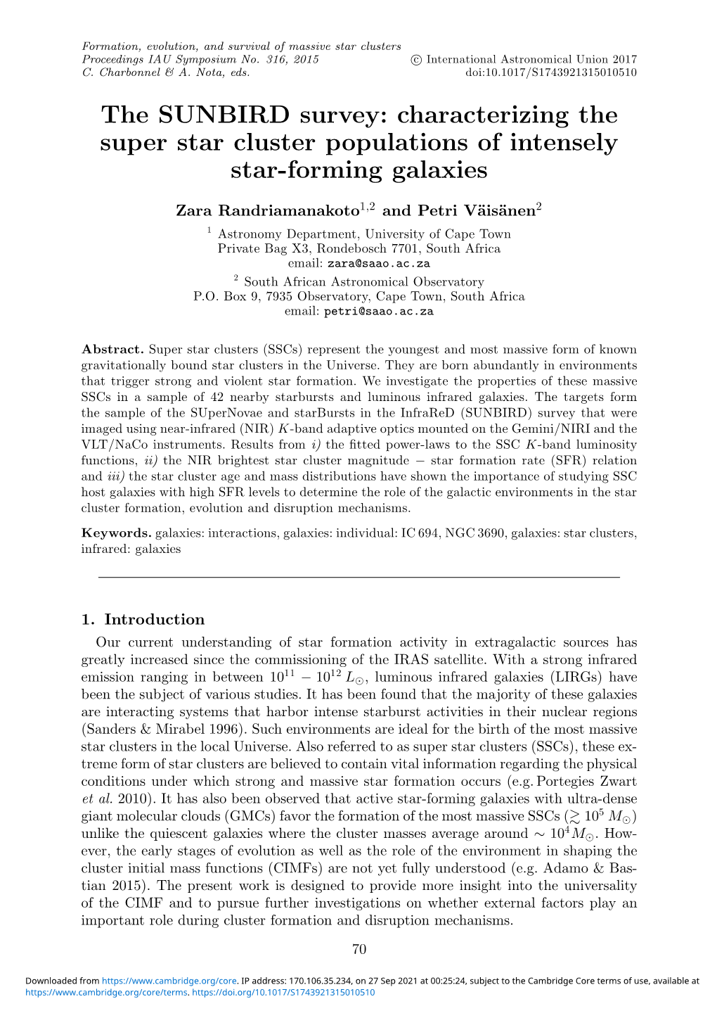 The SUNBIRD Survey: Characterizing the Super Star Cluster Populations of Intensely Star-Forming Galaxies