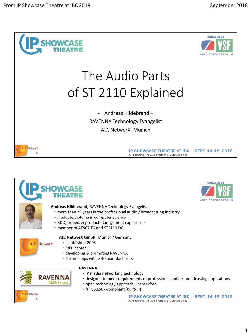 The Audio Parts of ST 2110 Explained