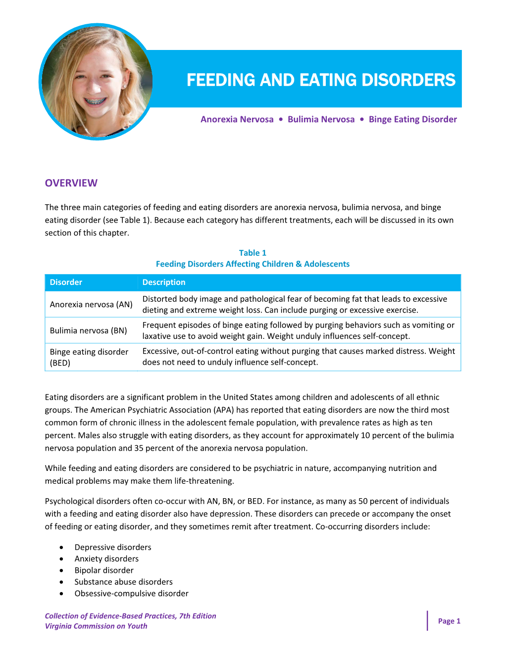 Feeding and Eating Disorders