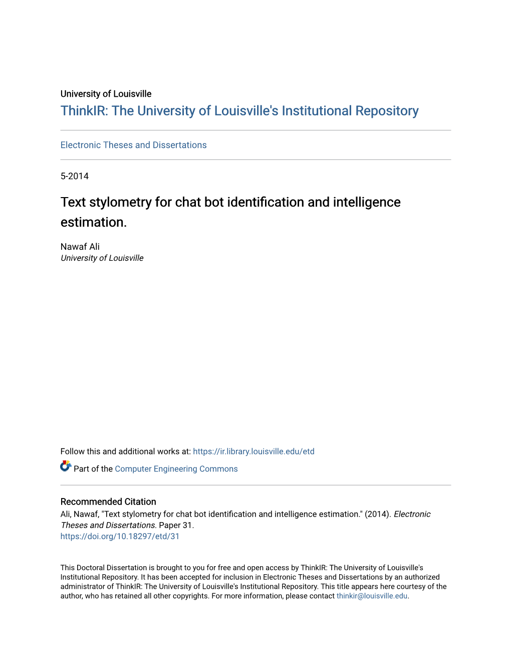 Text Stylometry for Chat Bot Identification and Intelligence Estimation