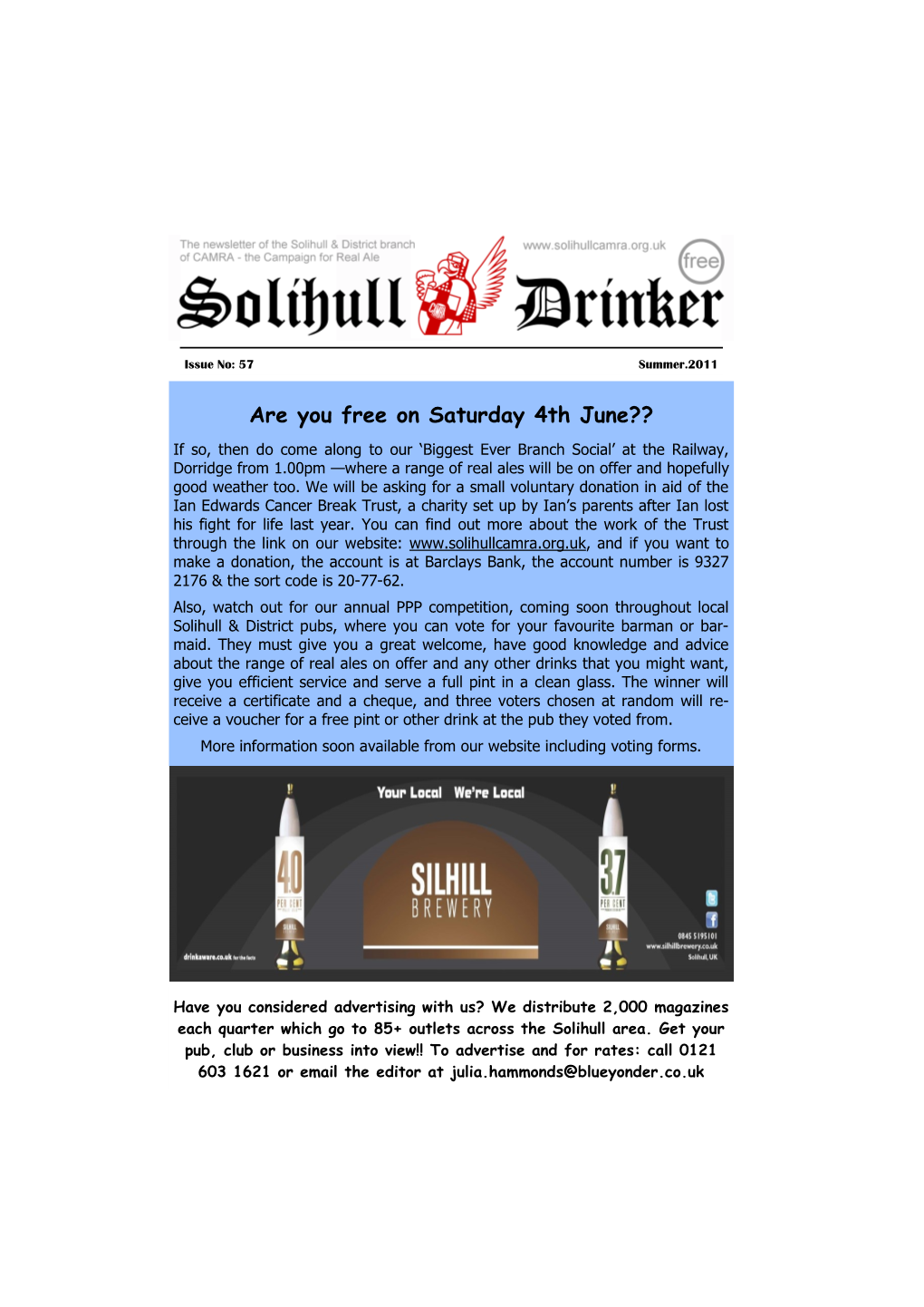 Solihull Drinker Magazine 57