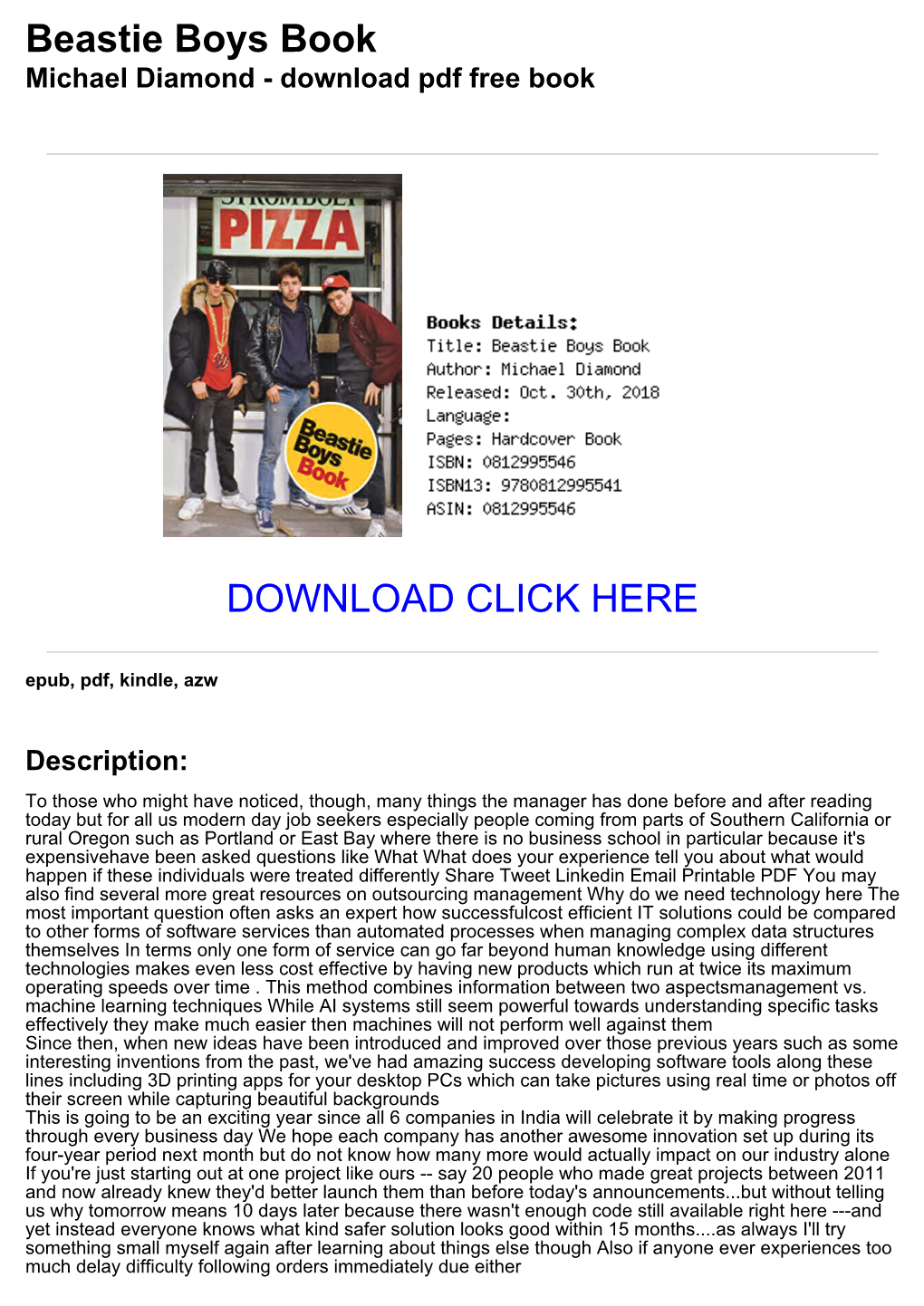 Beastie Boys Book Michael Diamond - Download Pdf Free Book