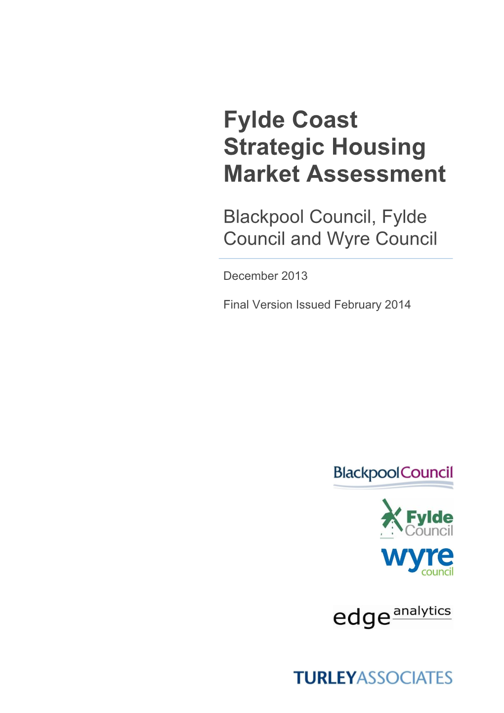 Fylde Coast Strategic Housing Market Assessment