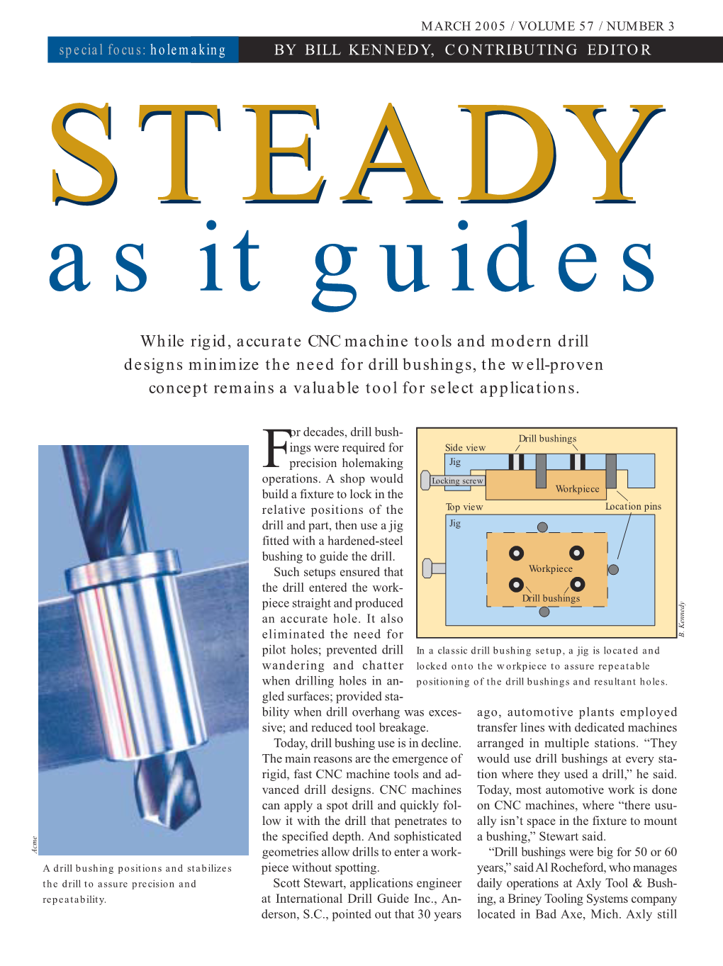 While Rigid, Accurate CNC Machine Tools and Modern Drill Designs