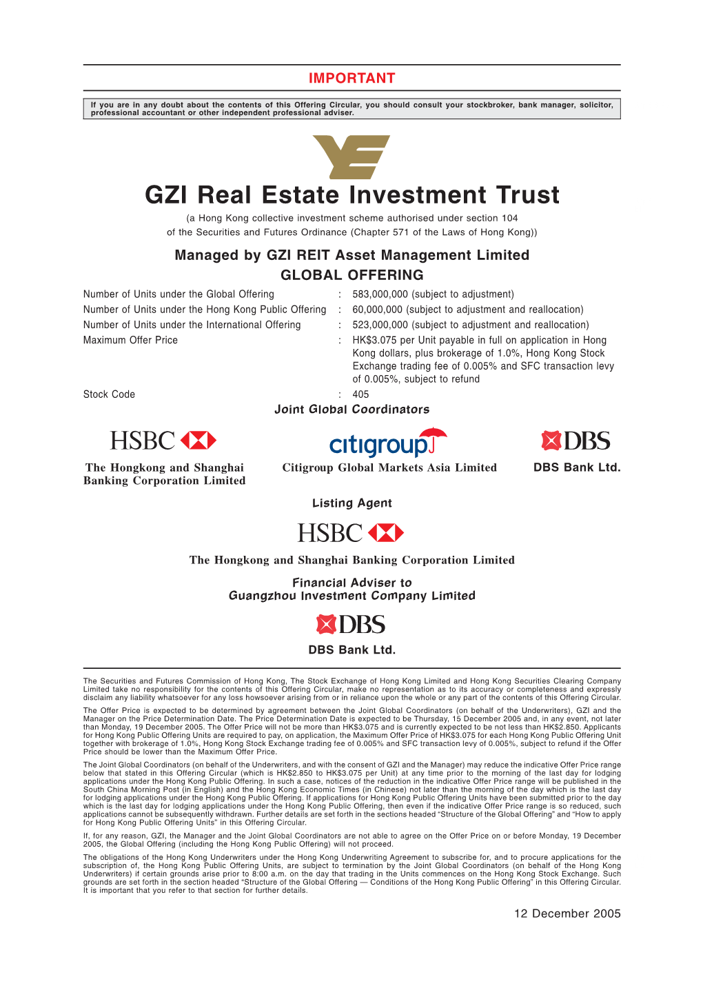 GZI Real Estate Investment Trust
