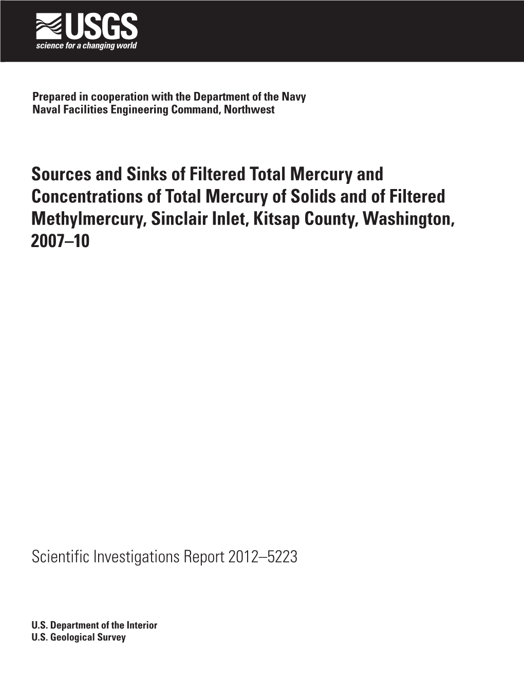 Sources and Sinks of Filtered Total Mercury and Concentrations Of