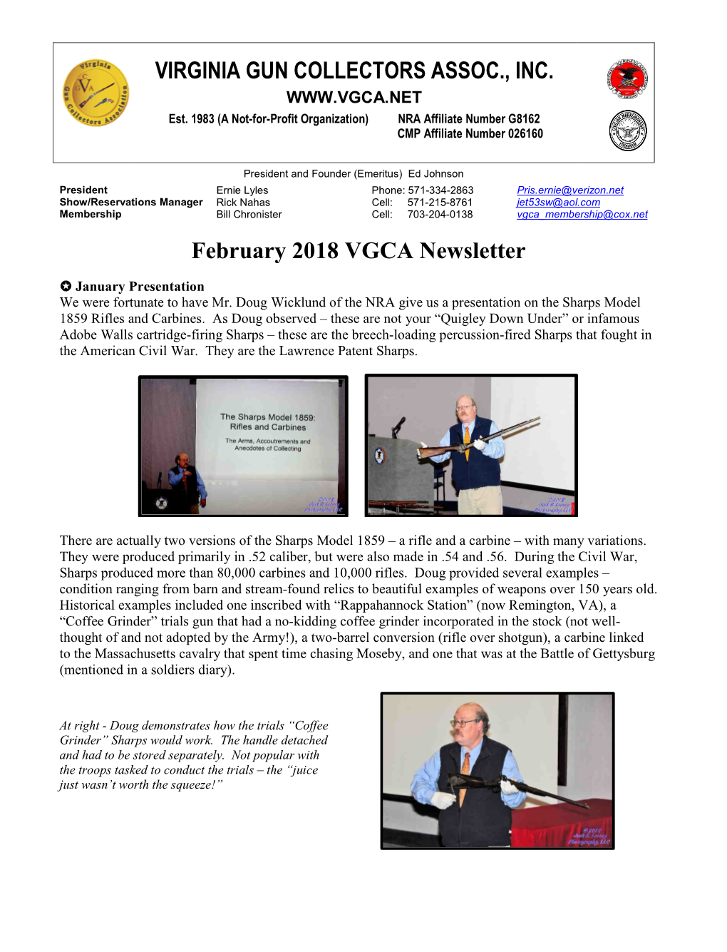 VGCA Newsletter
