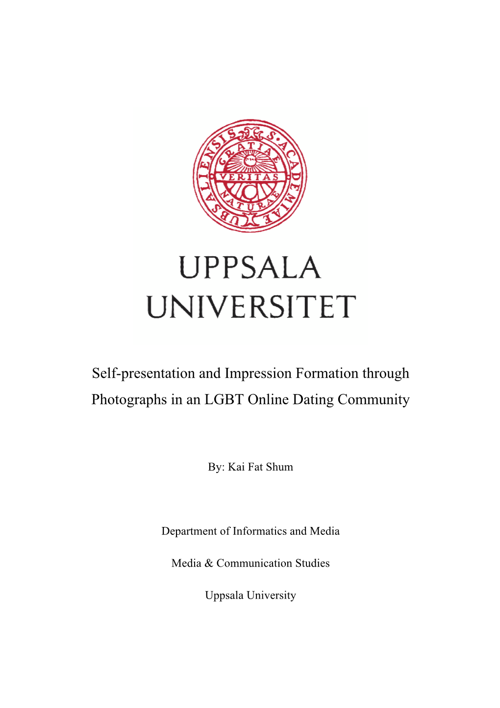 Self-Presentation and Impression Formation Through Photographs in an LGBT Online Dating Community