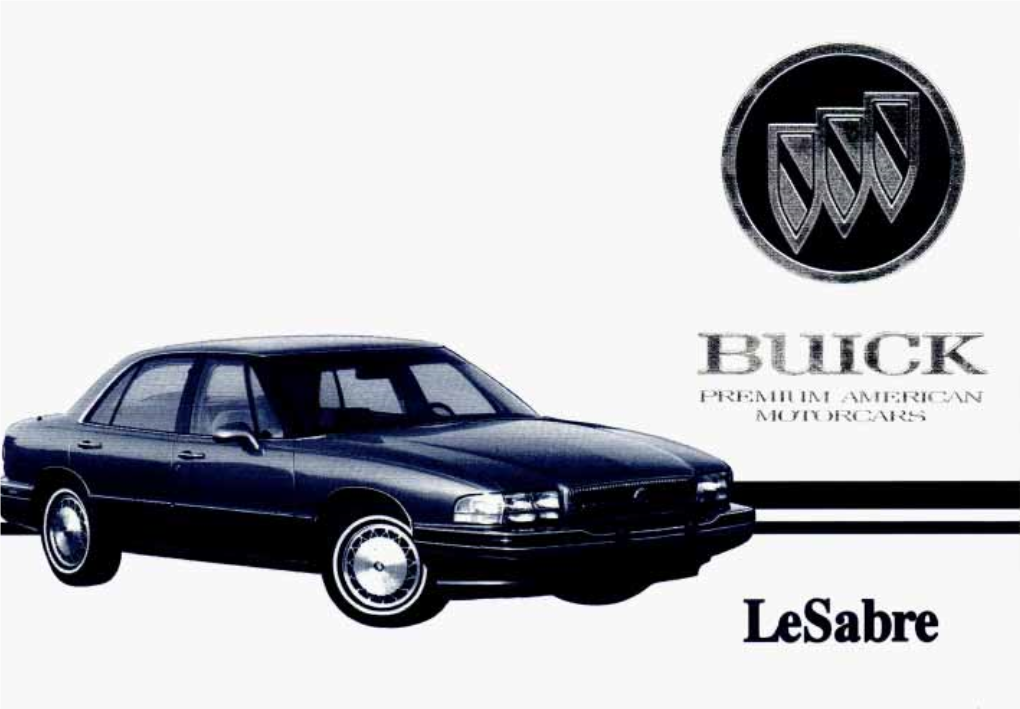 1995 Buick Lesabre Owner’S Manual