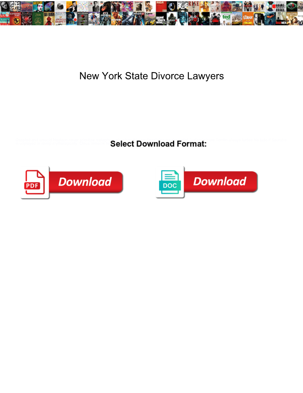 New York State Divorce Lawyers