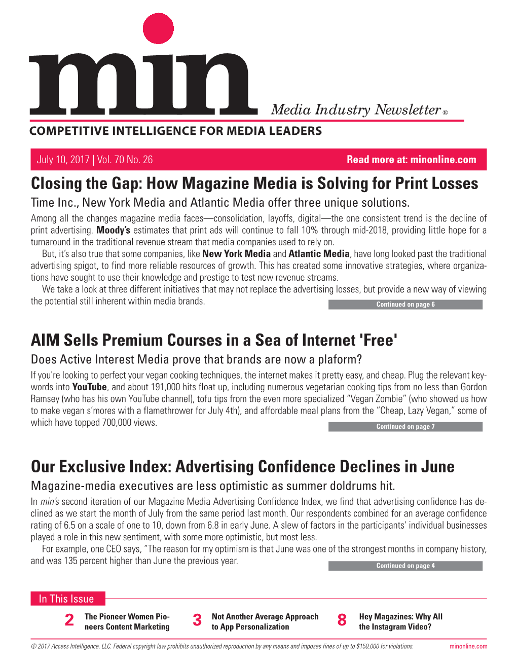 How Magazine Media Is Solving for Print Losses AIM