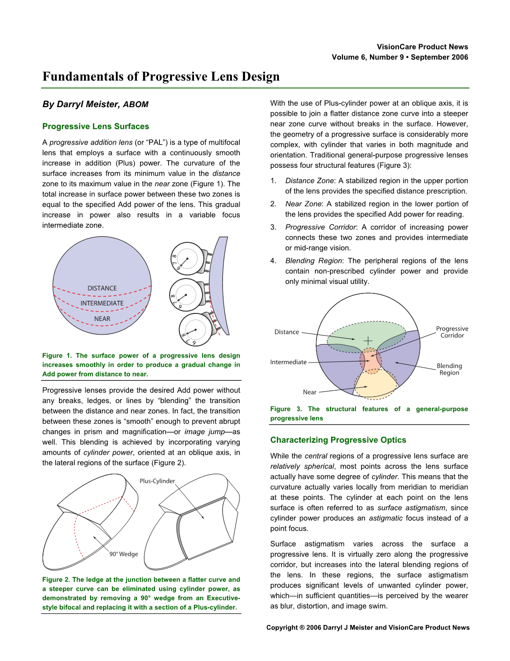 Fundamentals of Progressive Lens Design