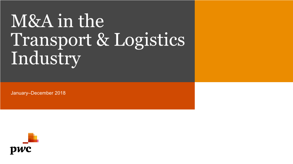 M&A in the Transport & Logistics Industry