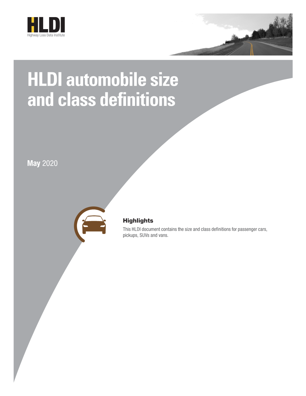 HLDI Automobile Size and Class Definitions