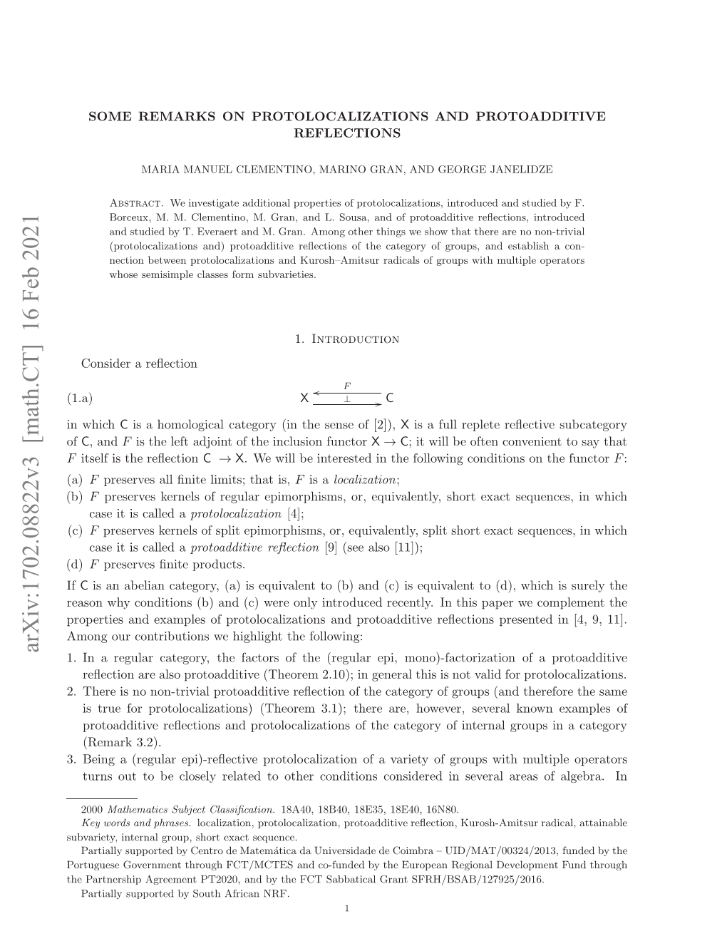 Arxiv:1702.08822V3 [Math.CT]