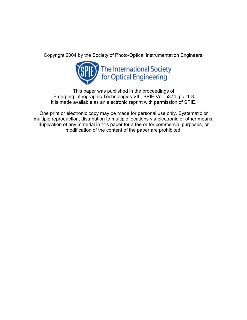 The New, New Limits of Optical Lithography