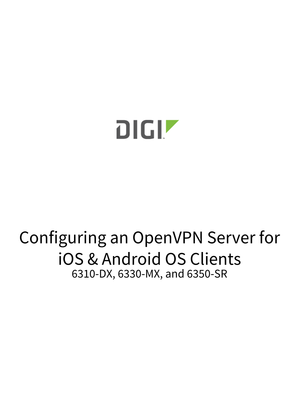 Configuring an Openvpn Server for Ios & Android OS Clients