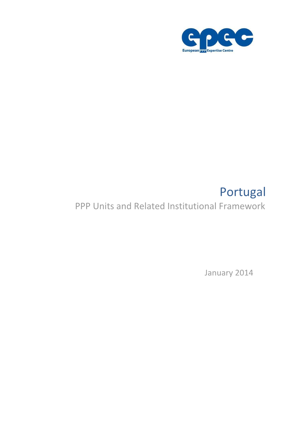 Portugal: PPP Units and Related Institutional Framework