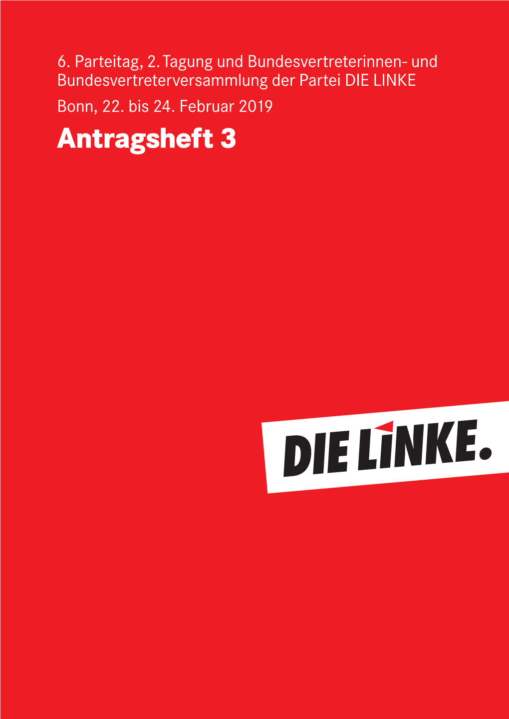 Antragsheft 3