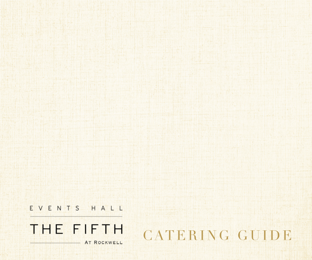 Catering Guide