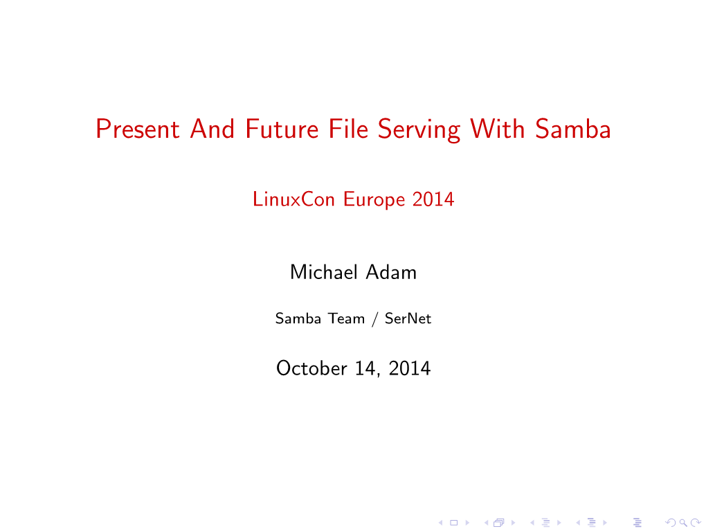 Linuxcon Europe 2014