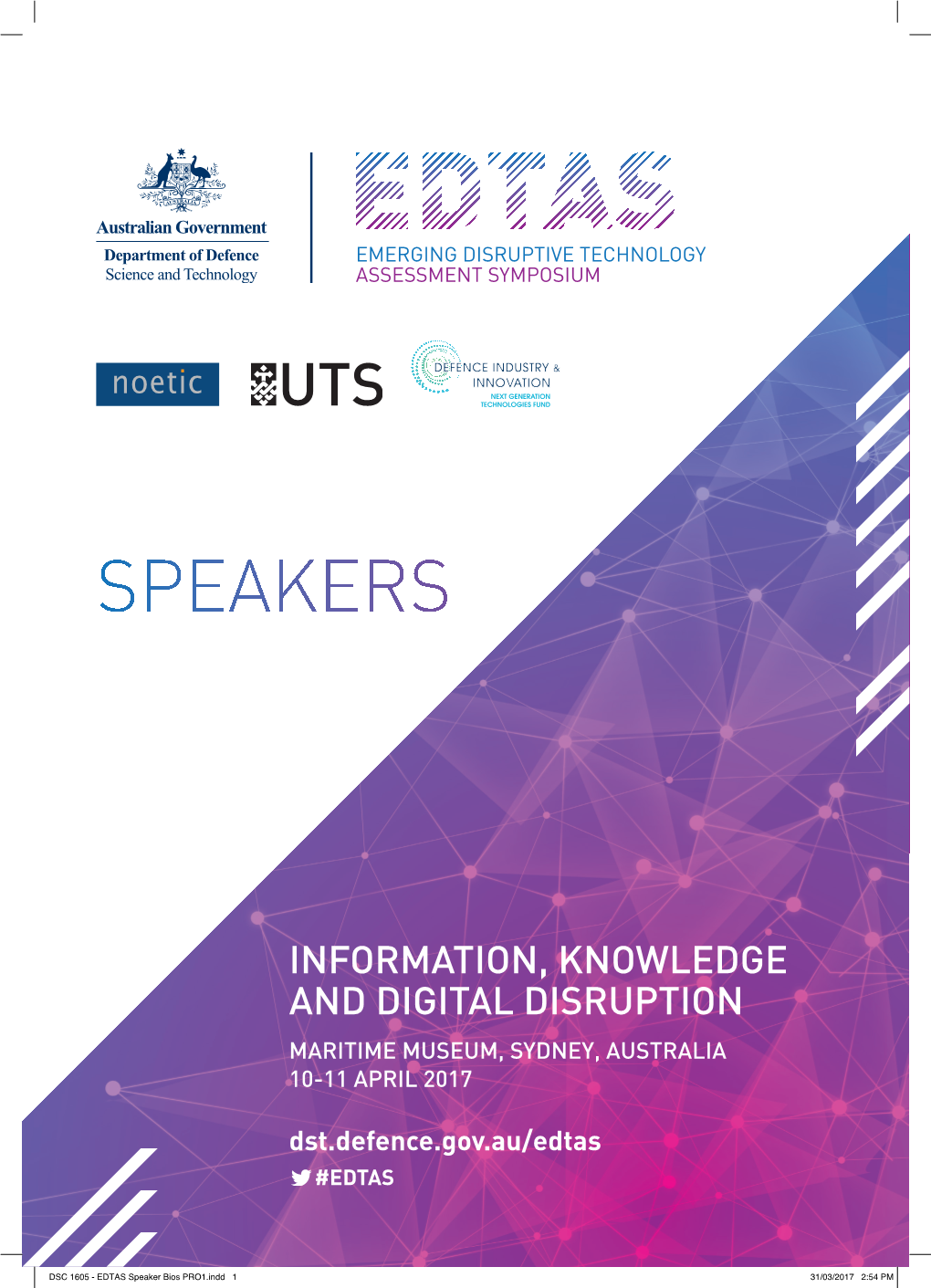 Download an Overview of the EDTAS Speakers Here