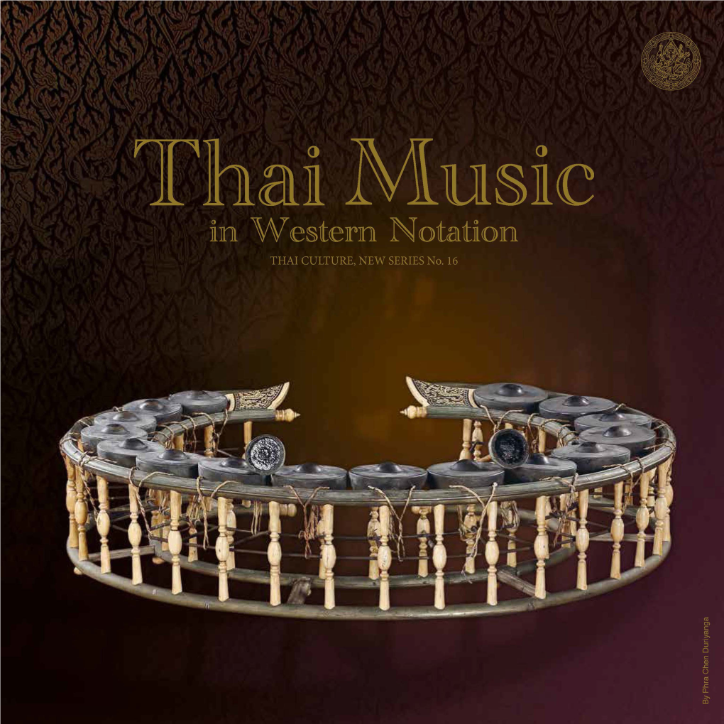 Thai Music in Western Notation